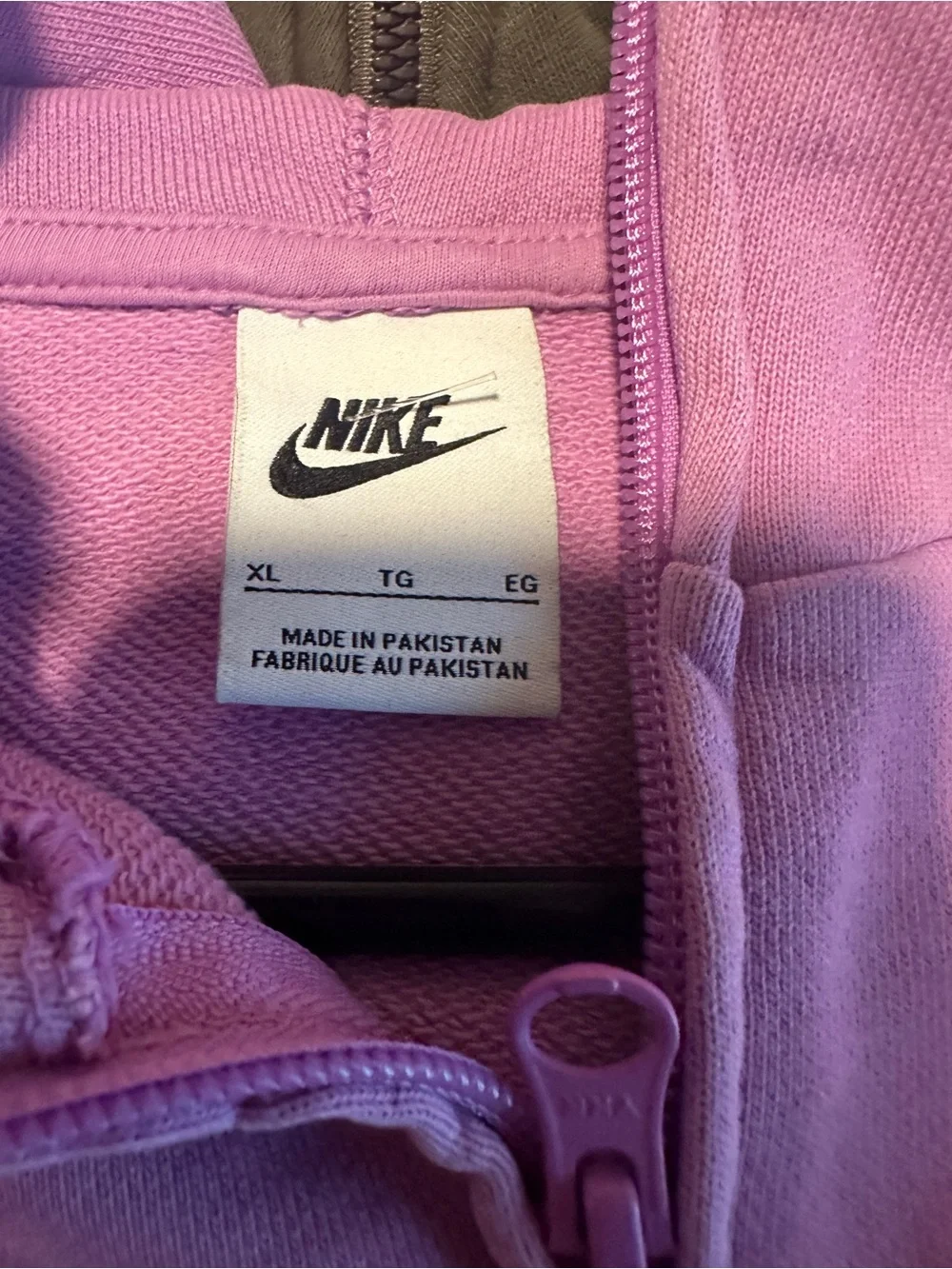 Vintage Nike Swoosh Men's 1/2 Zip Fleece Hoodie